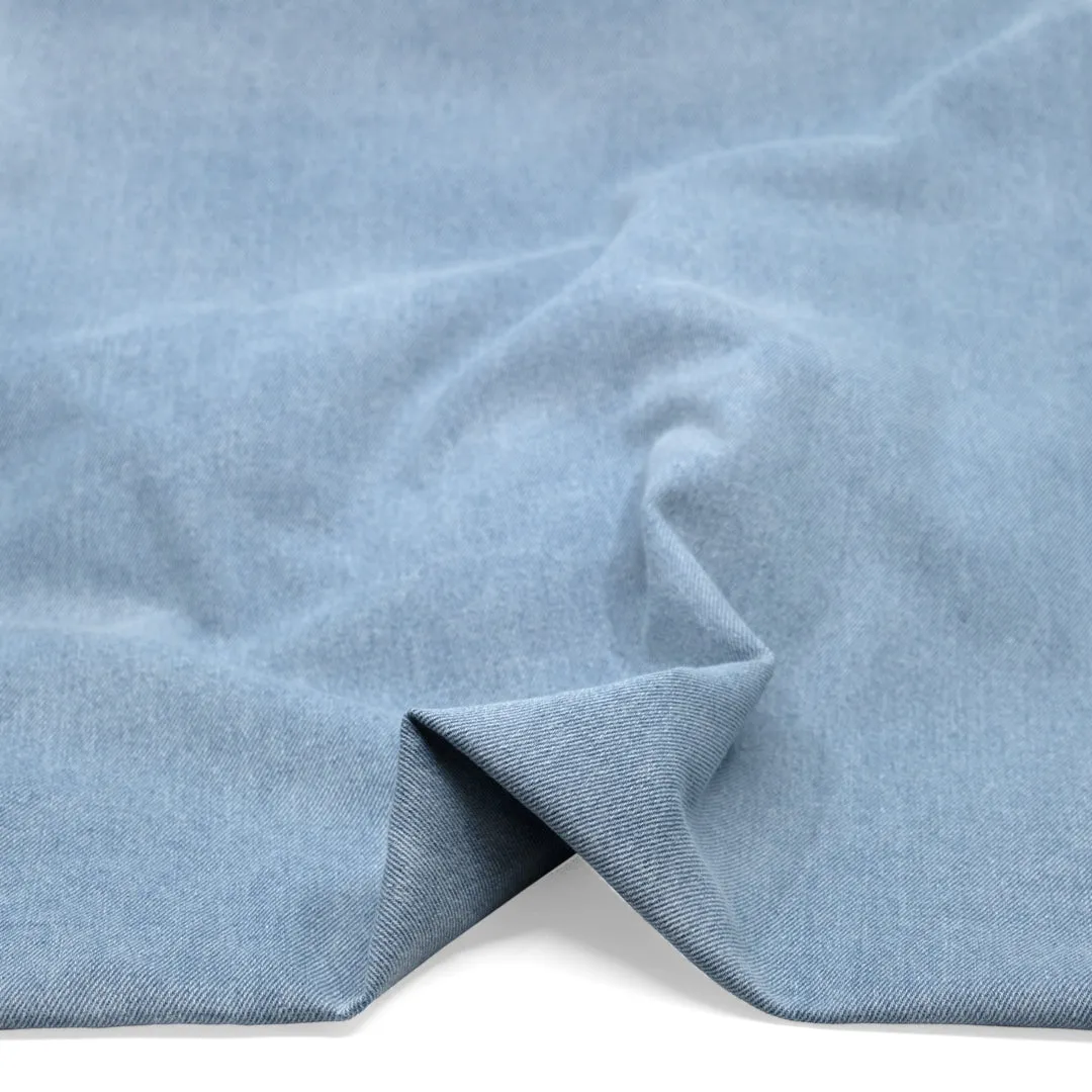 10oz Non-Stretch Laundered Denim - Bleach Wash