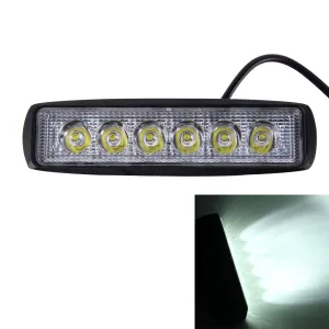 18W | 1500Lm | 6500K | 30° Adjustable Spot | DC 10-30V | Waterproof Vehicle Work Light | Car Boat Marine Emergency LED | 6 Intense Wafer LEDs | White