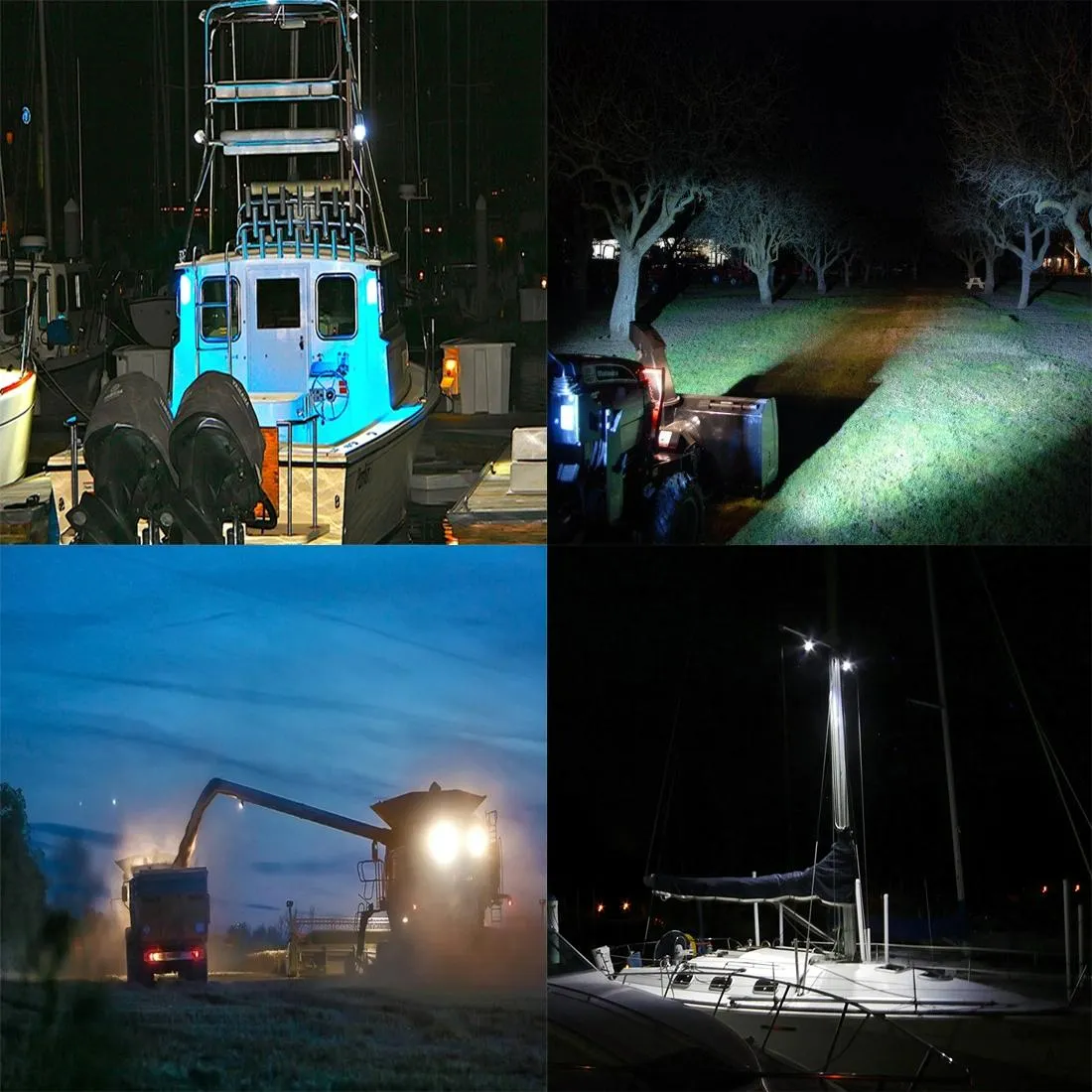 18W LED Adjustable Work Light | DC 10-30V | 2300Lm | 6500K | 30° Spot Beam | Waterproof | Car, Boat & Emergency Use