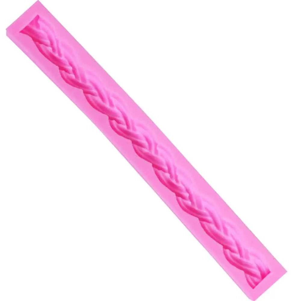 3D Long Rope Shaped Cake Mold
