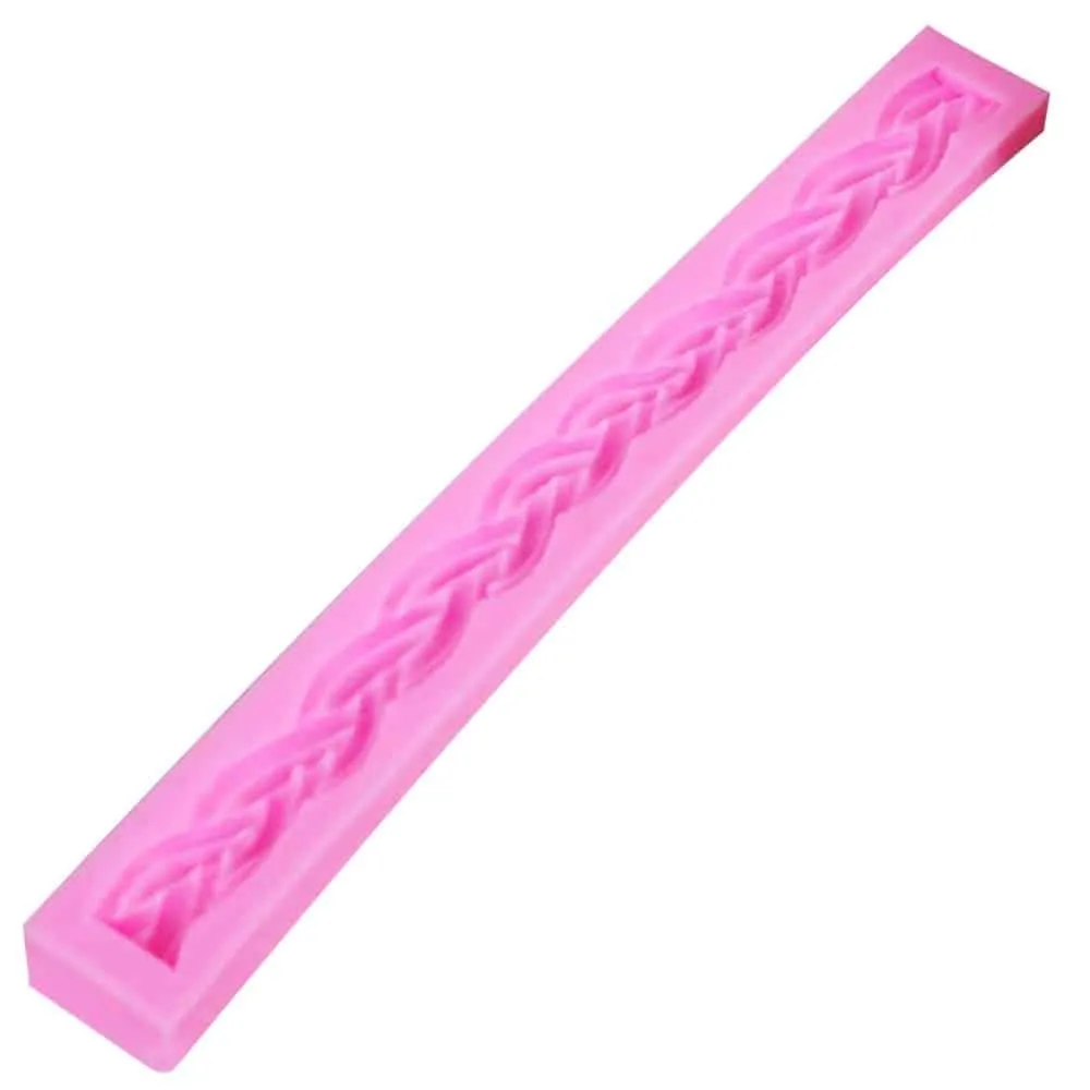3D Long Rope Shaped Cake Mold