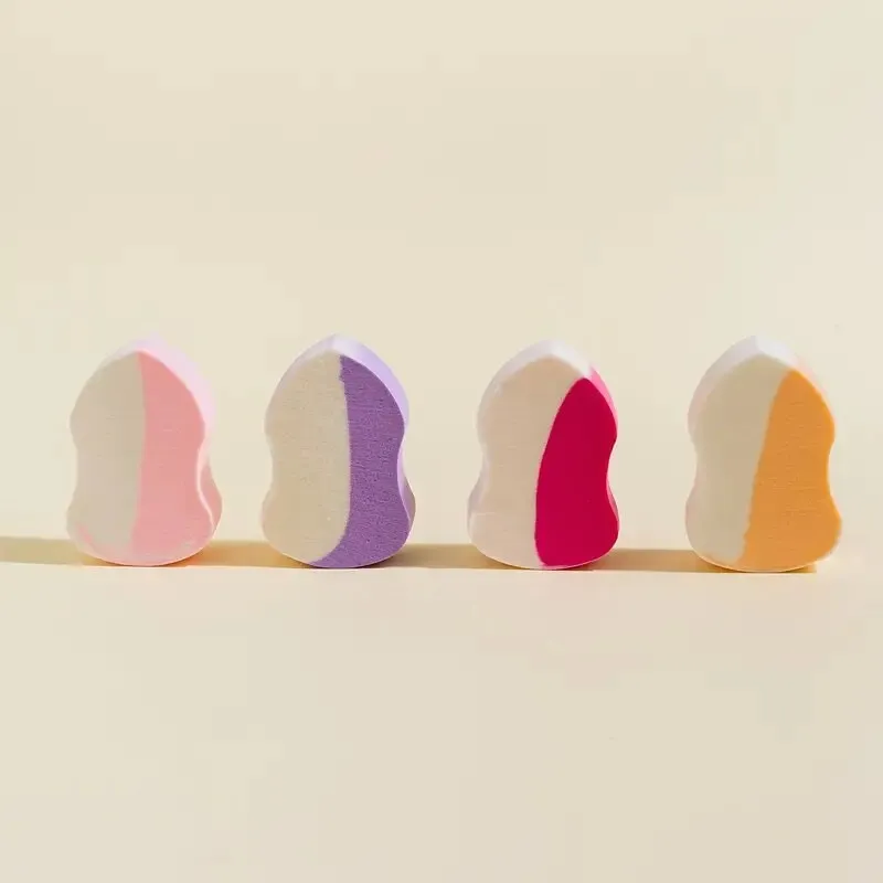 4pcs Makeup Sponge Mixed Color Multifunctional Beauty Tool Suitable For Gifts | Parties And Daily Use