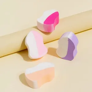 4pcs Makeup Sponge Mixed Color Multifunctional Beauty Tool Suitable For Gifts | Parties And Daily Use