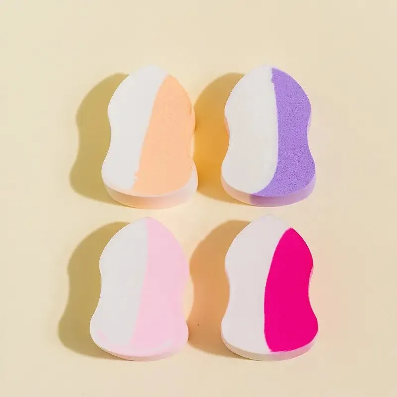 4pcs Makeup Sponge Mixed Color Multifunctional Beauty Tool Suitable For Gifts | Parties And Daily Use