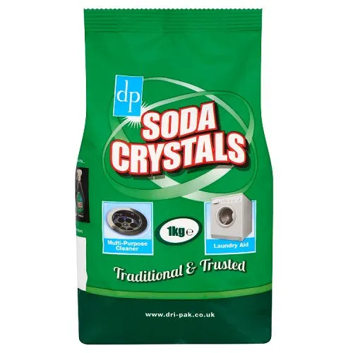 6 x Dri-Pak Soda Crystals 1Kg....For Laundry, Sinks, Drains and Much More