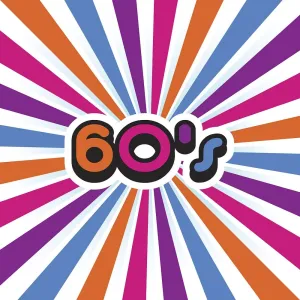 60's Sunburst Fabric Panel - Bright