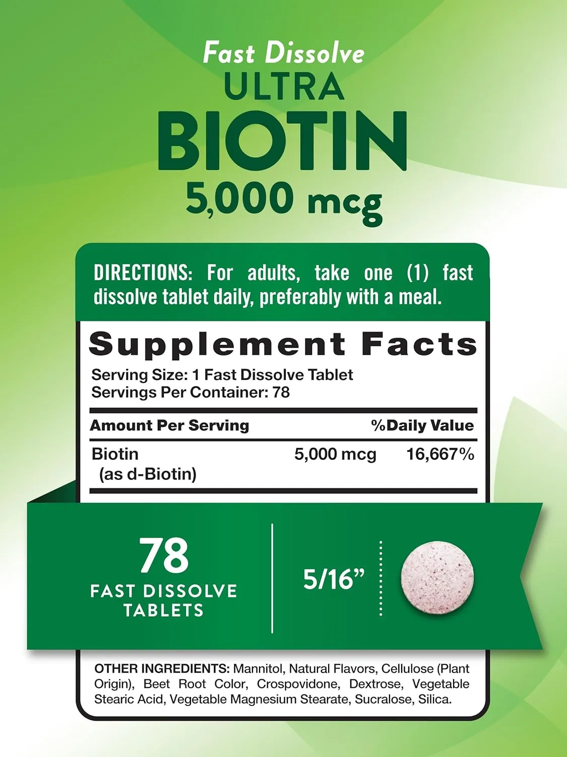 Biotin 5000 mcg