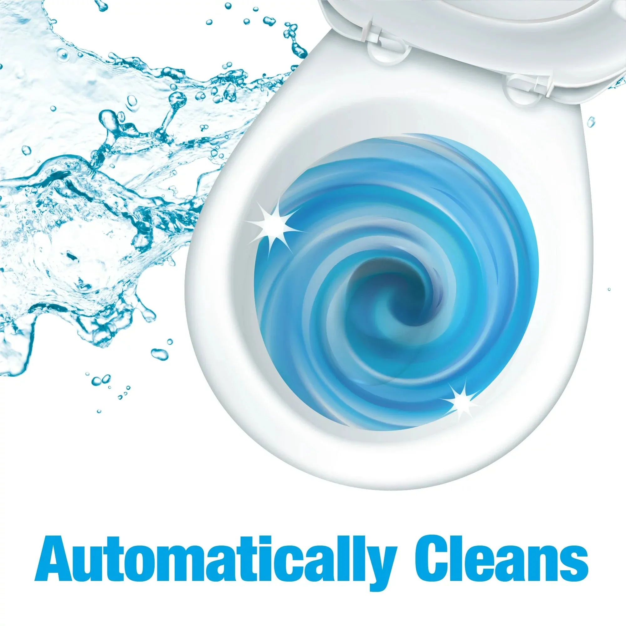 Bowl Fresh Automatic Toilet Bowl Cleaner, Toilet Bowl Freshener with Borax, Fresh Scent, 2 Ct