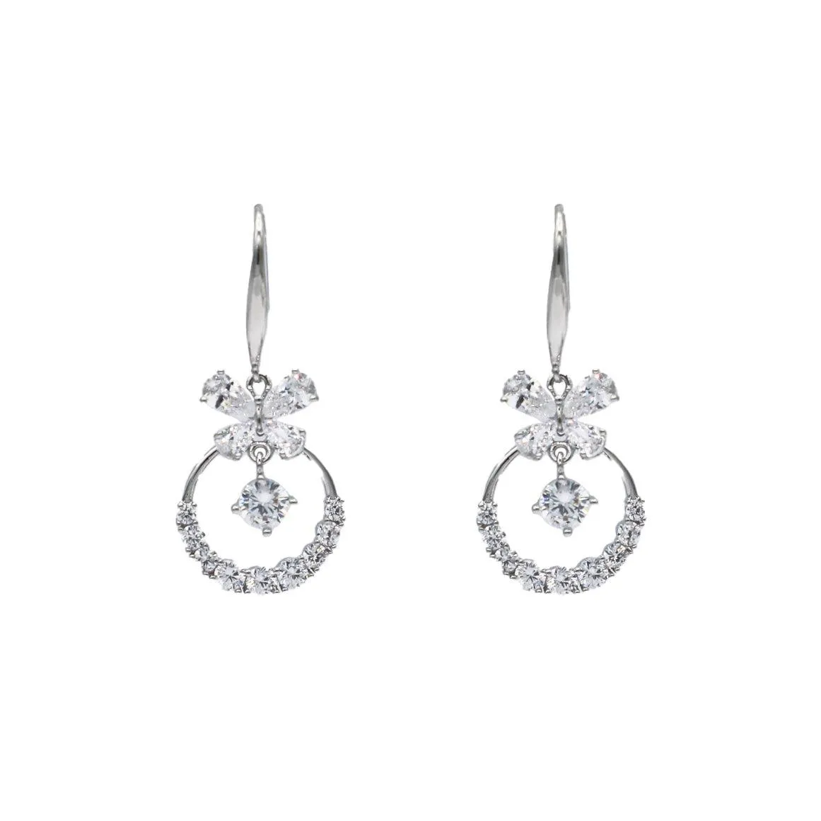 Butterfly Ring Hoop Earrings