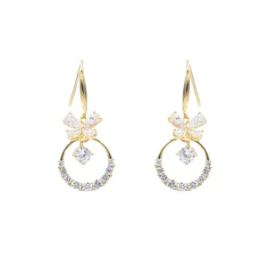 Butterfly Ring Hoop Earrings