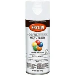 COLORmaxx Spray Paint   Primer, Gloss White, 12-oz.