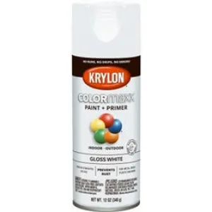 COLORmaxx Spray Paint   Primer, Gloss White, 12-oz.