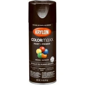 COLORmaxx Spray Paint   Primer, Metallic Oil-Rubbed Bronze, 12-oz.