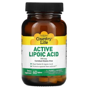 Country Life, Active Lipoic, 60 Tablets