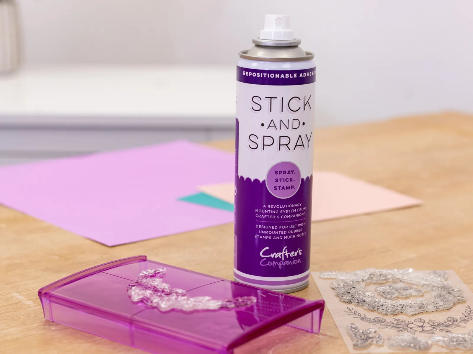 Crafter's Companion Stick and Spray Mounting Adhesive (PURPLE CAN)
