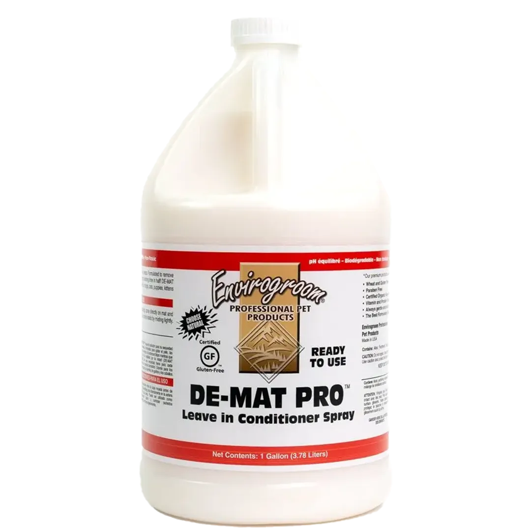 De-Mat Pro Leave-in Conditioning Spray 1 Gallon by Envirogroom