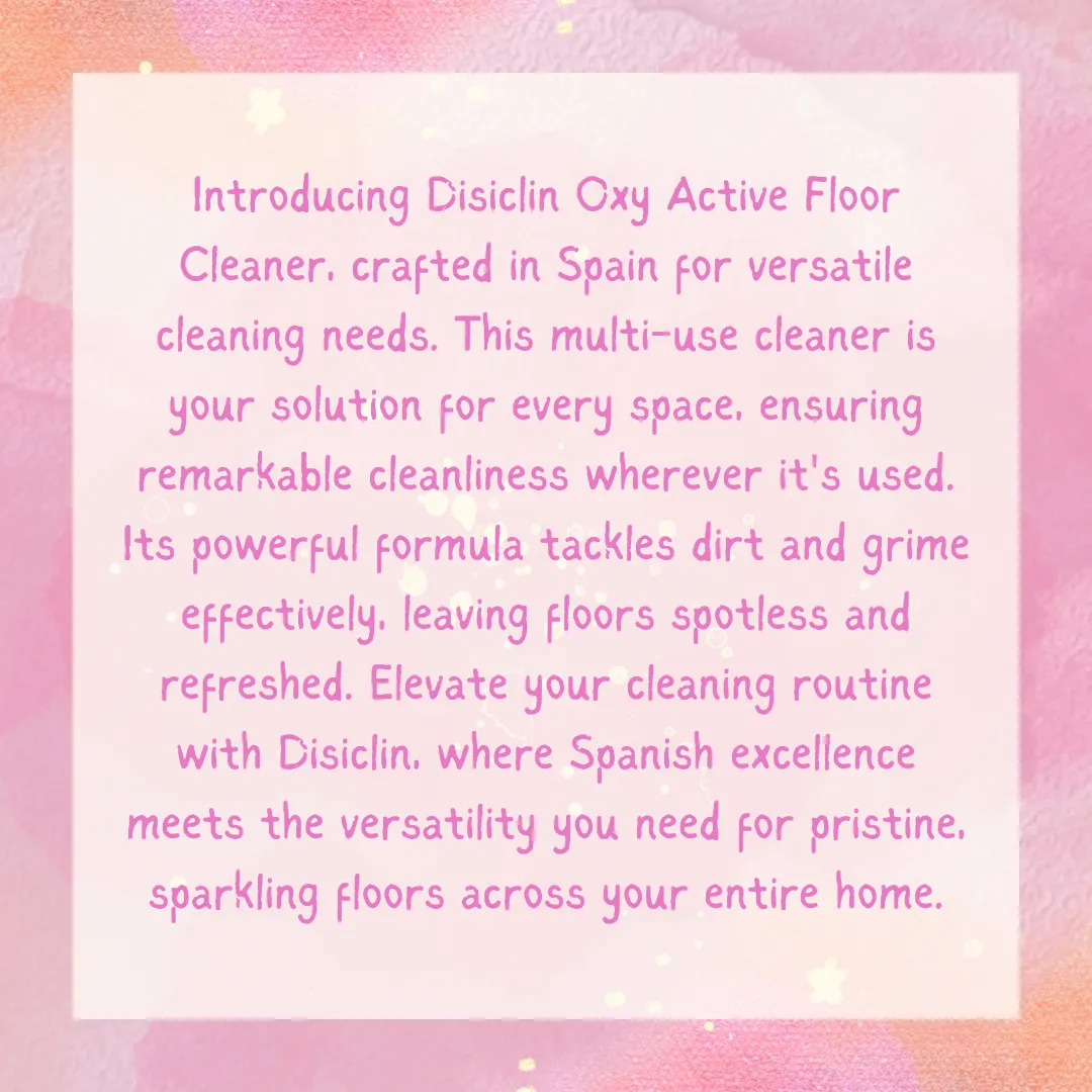 Disiclin OXY ACTIVE  Multiuse Disinfectant 1L