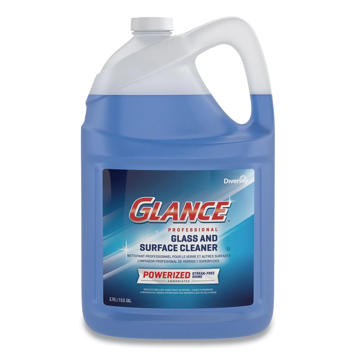 Diversey Glance Powerized Glass & Surface Cleaner, Liquid, 1 Gal, 2/Carton - DVOCBD540311