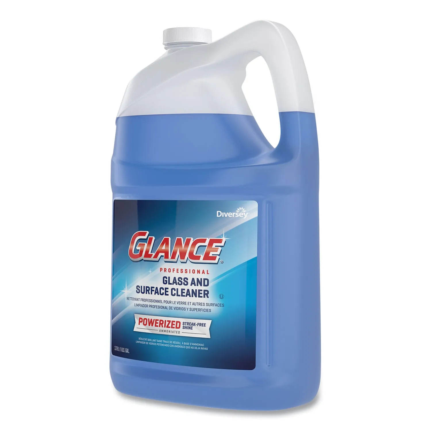 Diversey Glance Powerized Glass & Surface Cleaner, Liquid, 1 Gal, 2/Carton - DVOCBD540311