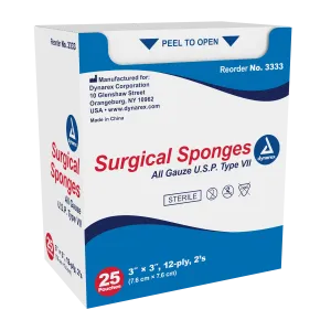 Dynarex - Surgical Gauze Sponge Sterile 2's 3"x 3" 12 Ply