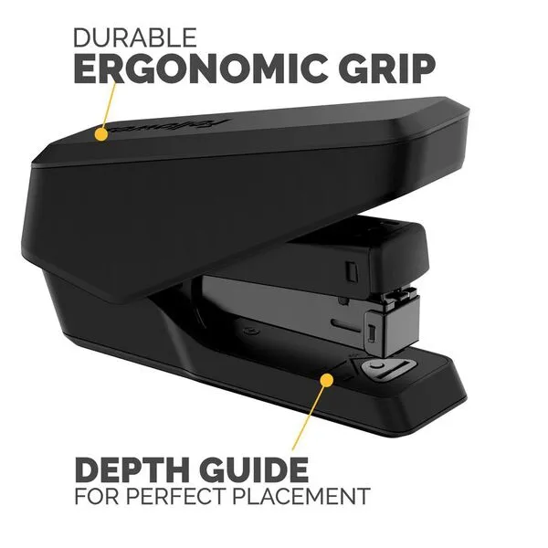 Fellowes Lx840 Half Strip Easy Press Stapler Black
