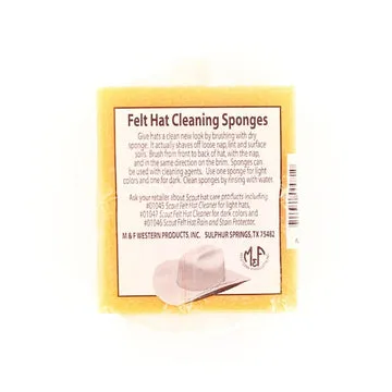 Felt Hat Cleaning Sponge - 2 Pack
