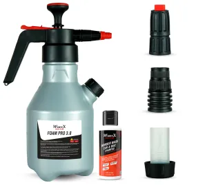 Foam Sprayer For Car & Bike  Foam Pro 3.0 with Additional Cap, 3 Nozzles, Free Shampoo, Portable, No Electricity Required  Generates Long Lasting Thick Foam Spray