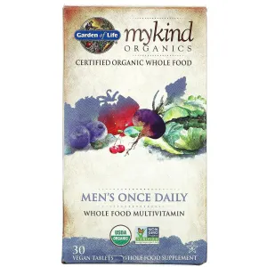 Garden Of Life, KIND Organics Men One-A-Day, 30 Tablets