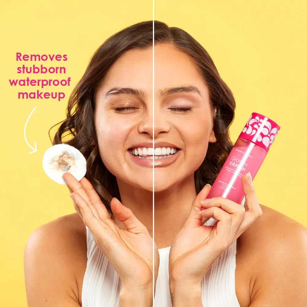 Grande Cosmetics GrandeVANISH Bi-Phase Makeup Remover for Eyes, Lashes & Lips