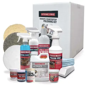 Granite Countertop Deep Clean, Polish & Protect Kit - Sale
