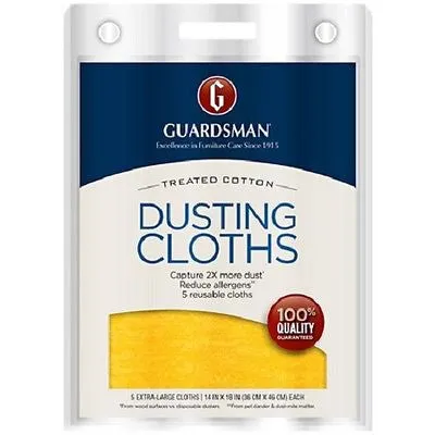 Guardsman 462700 5 pack Ultimate Reusable Lint Free Dusting Cloths - Quantity of 24