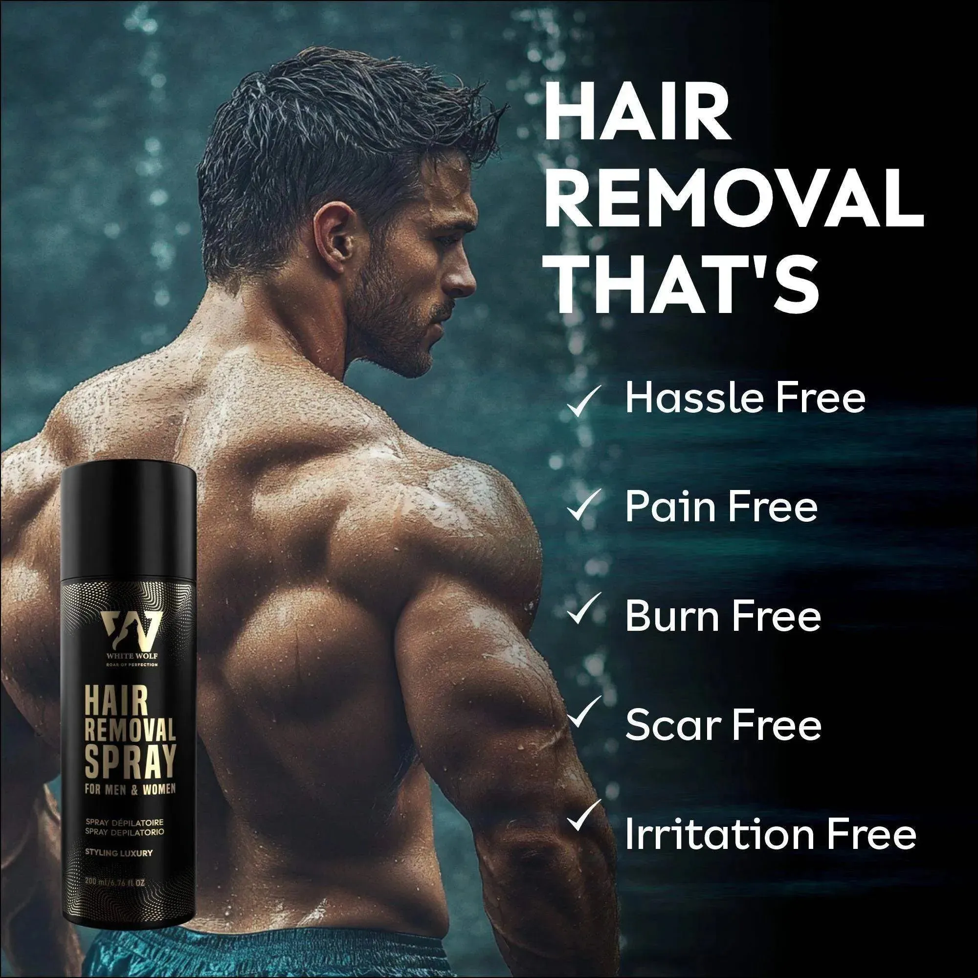 Hair Removal Spray for Men & Women