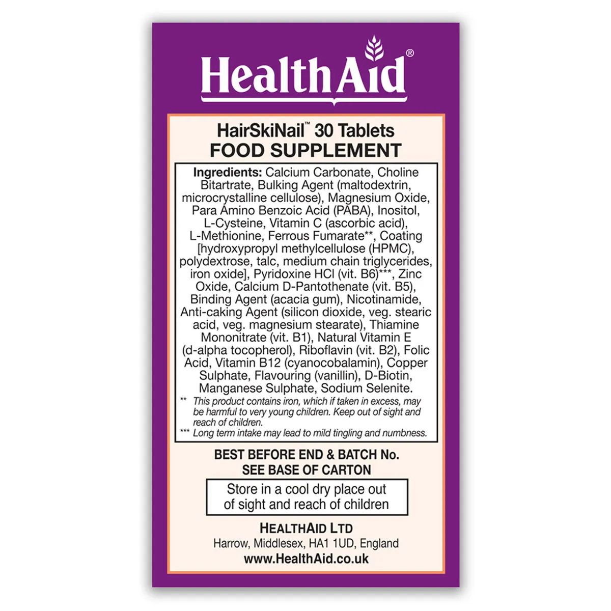 HairSkiNail™ Tablets