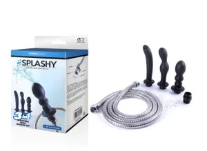 HYDRO SERIES-SPASHY 3 BUTT PLUGS WITH HOSE KIT