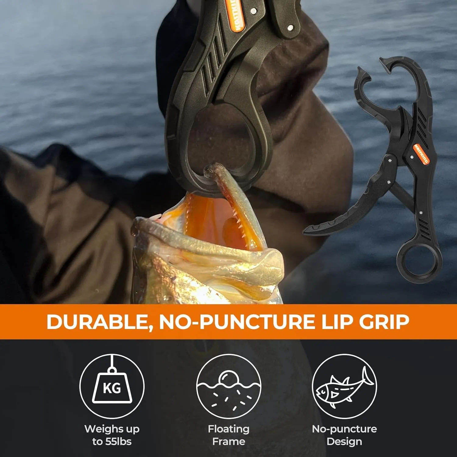 Kastking Steelstream 6Pc Fishing Tool Kit - Corrosion Resistant Fishing Pliers with Lanyard, Fillet Knife, Floating Fish Lip Gripper, Fishing Braid Scissors, Tool Retractor, Fishing Gifts for Men