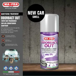 Mafra Odorbact Out 150ml (New Car Scents) (Air conditioner cleaning purifier)