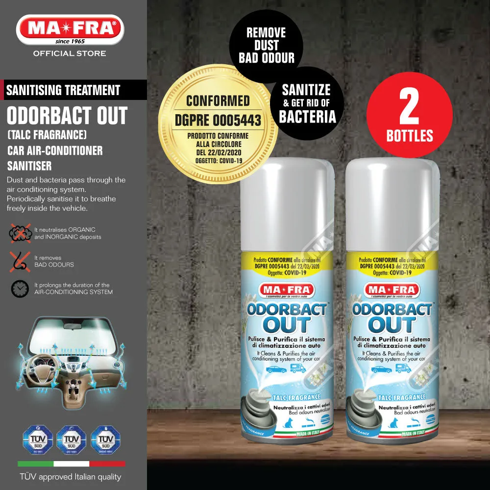 Mafra Odorbact Out 150ml (Talc Scents) (Air conditioner cleaning purifier) (EU Legislated against Covid-19)