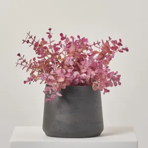 Mauve Pink Faux Eucalyptus Branch Spray - 15"
