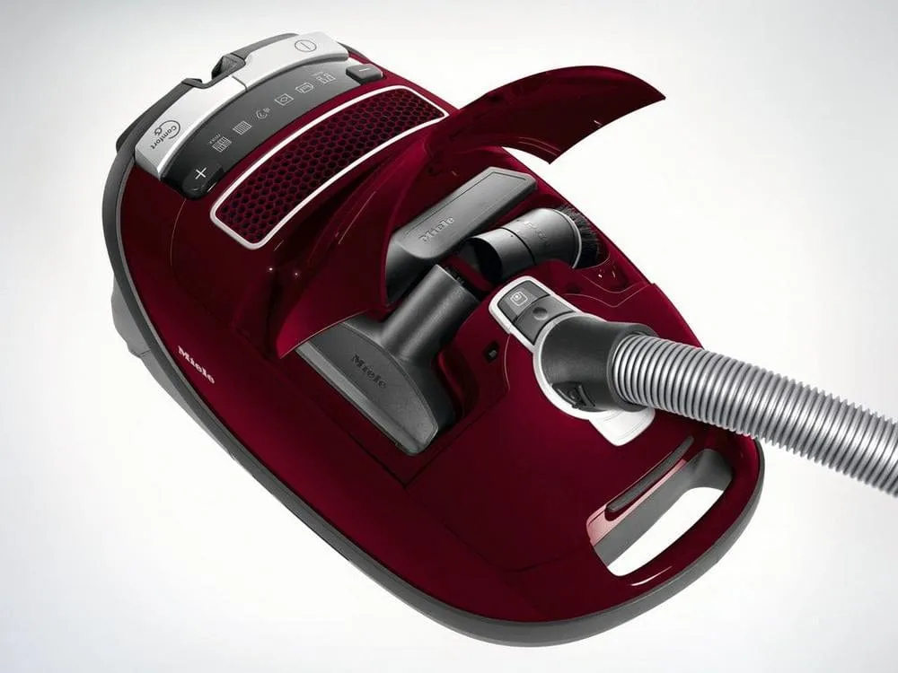 Miele Complete C3 Cat and Dog Bagged Cylinder Vacuum Cleaner Tayberry Red