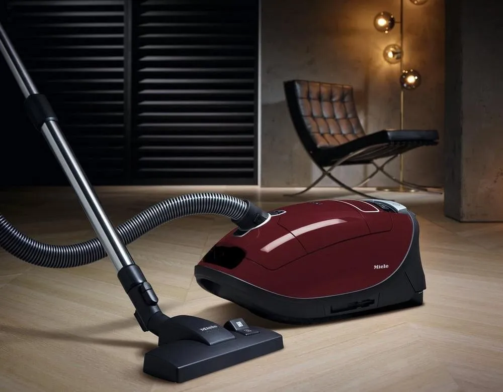 Miele Complete C3 Cat and Dog Bagged Cylinder Vacuum Cleaner Tayberry Red