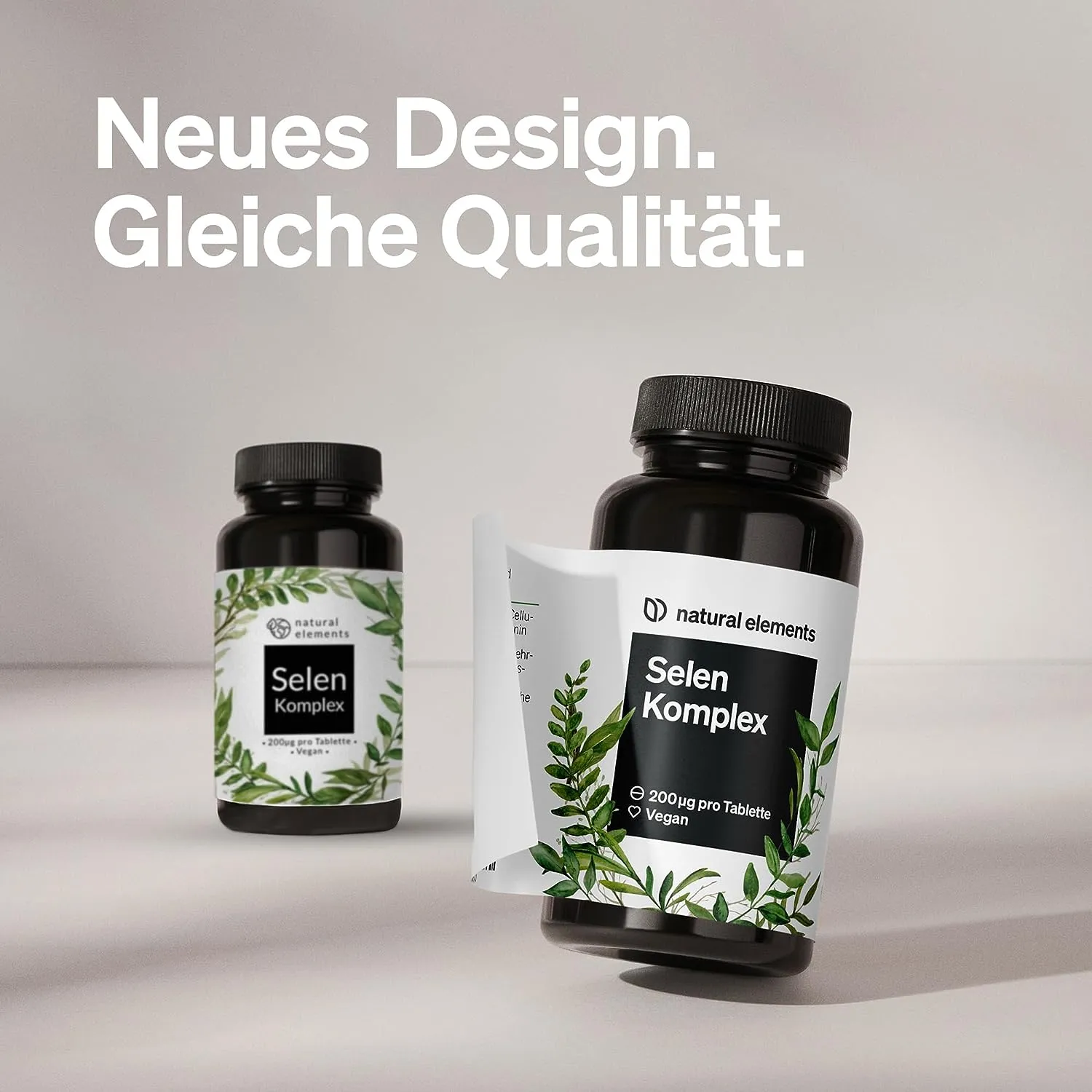 Natural Elements Selenium Complex | 365 Vegan Tablets | High-Dose Dual-Source (Sodium Selenite & Selenomethionine) | Gluten & GMO-Free | Made in Germany