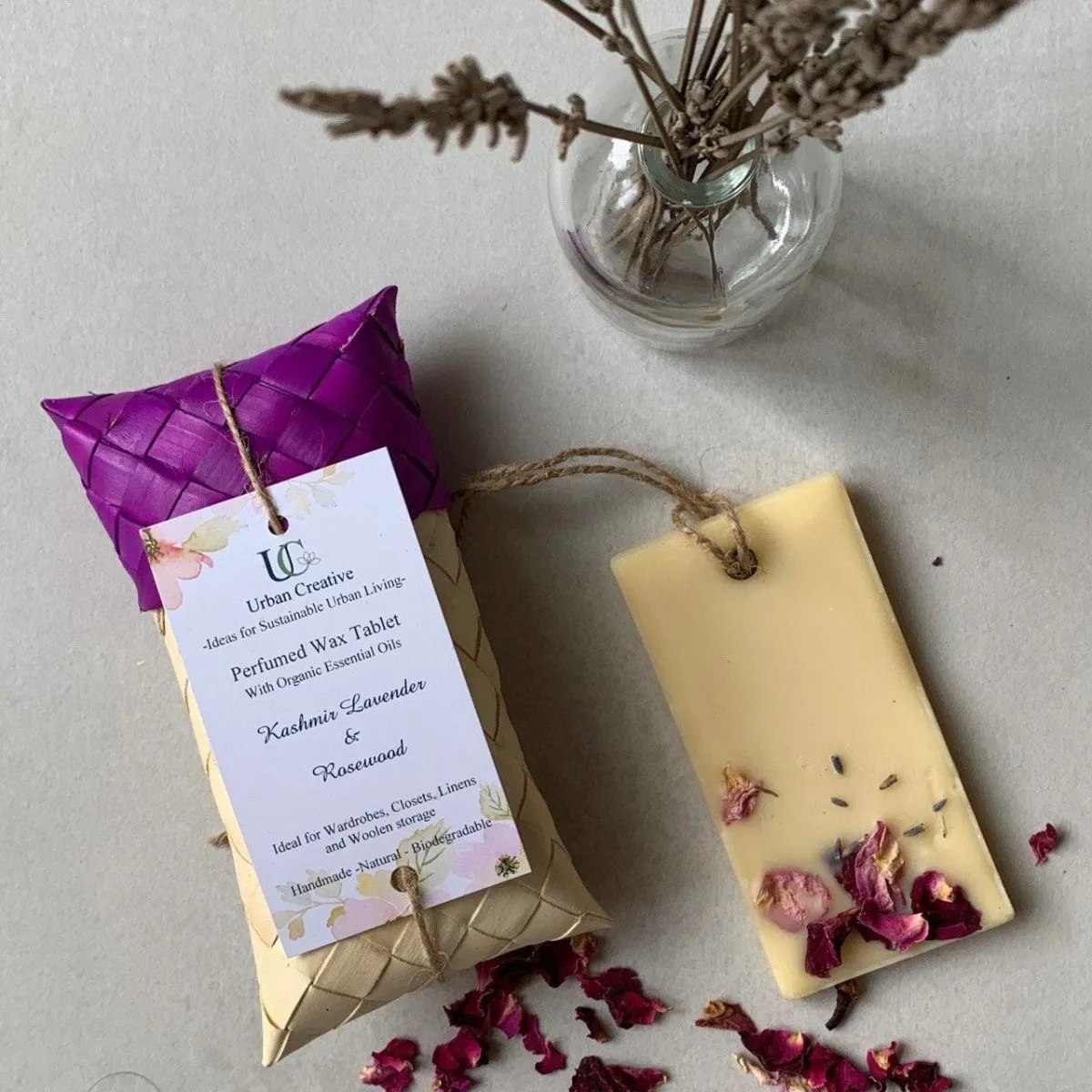 Natural Scented Wax Tablets -Kashmir Lavender & Rosewood