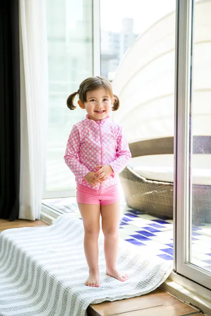 Ocean Dot Pink Two Piece Swimsuit