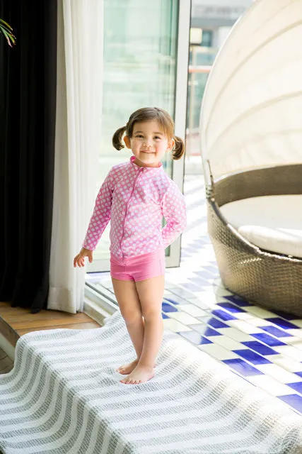 Ocean Dot Pink Two Piece Swimsuit