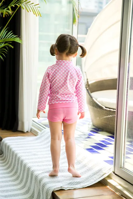 Ocean Dot Pink Two Piece Swimsuit