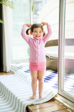 Ocean Dot Pink Two Piece Swimsuit
