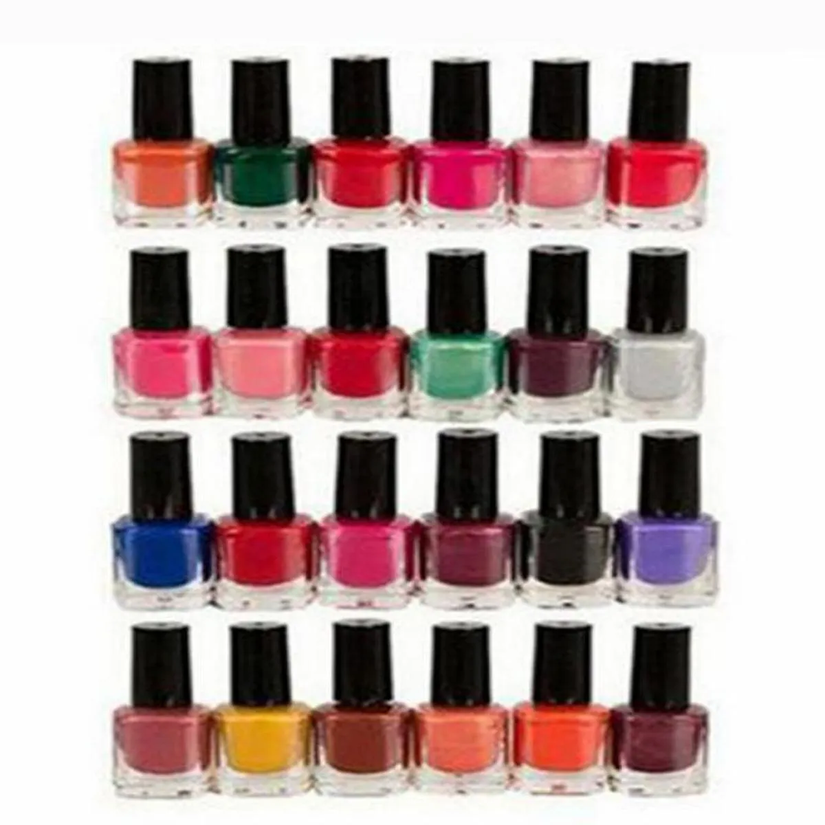 Pack Of 24 - Peel off Multicolor Nail Polish