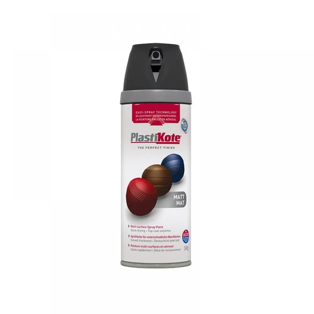 Plastikote Plasti-kote Premium Matt Black 400ml