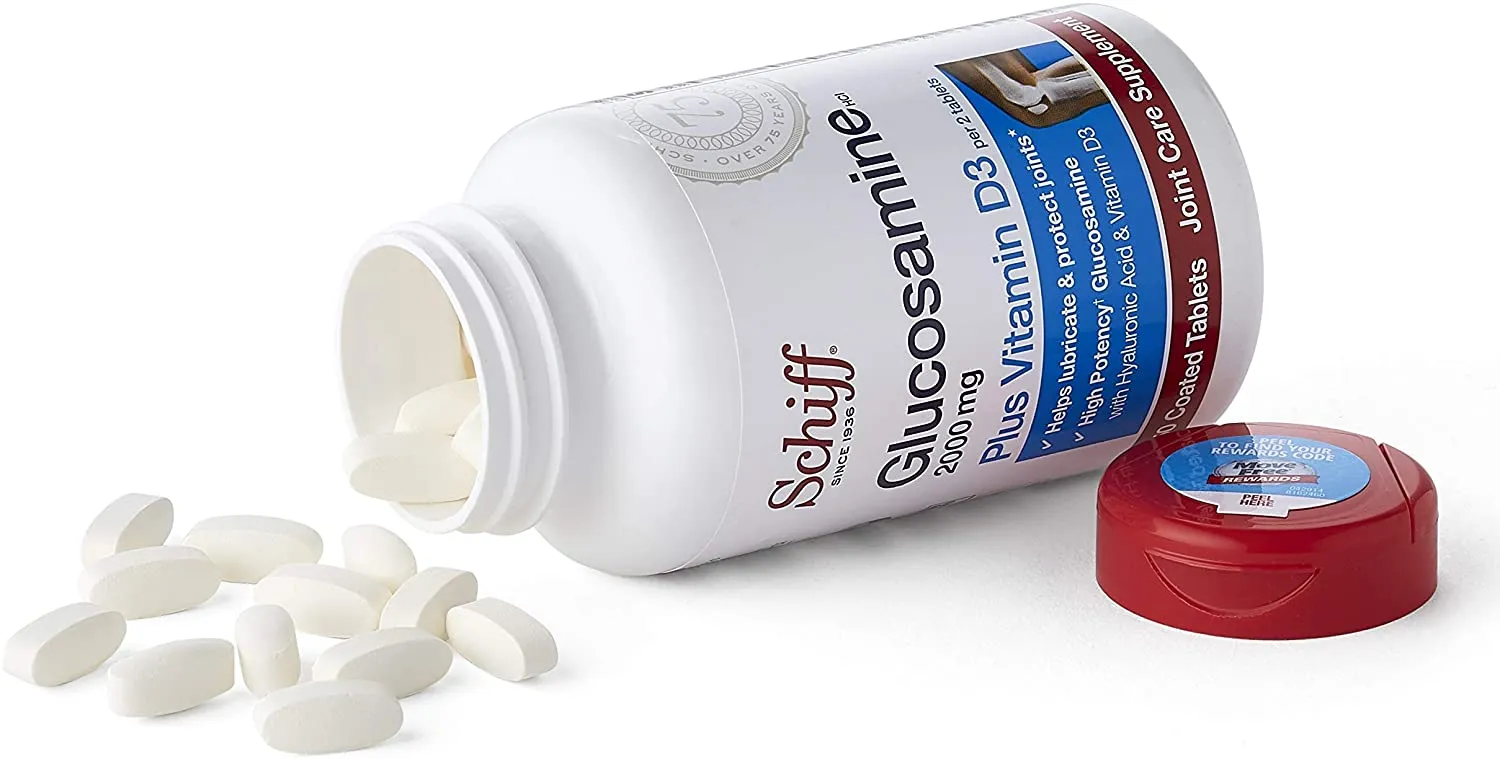 Schiff, Glucosamine, Plus Vitamin D3, Bone & Joint Support, 2000mg, 150 Coated Tablets