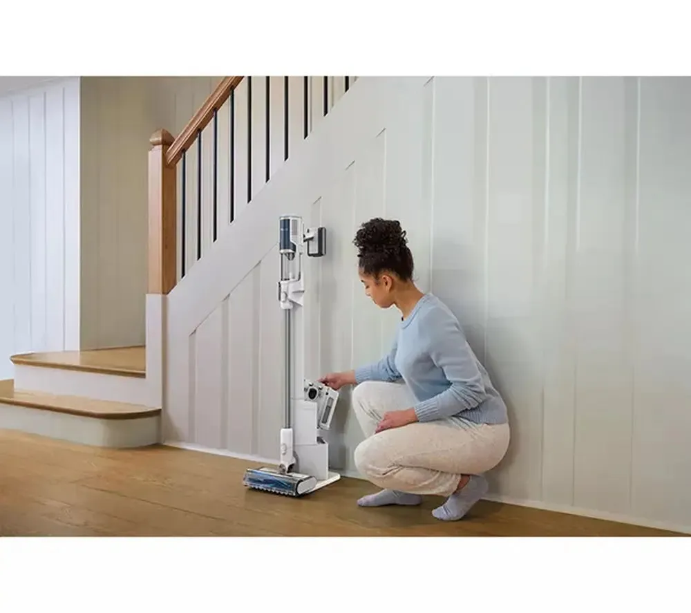 Shark BU3521UK Clean & Empty Cordless Vacuum Cleaner & Auto-Empty System, White